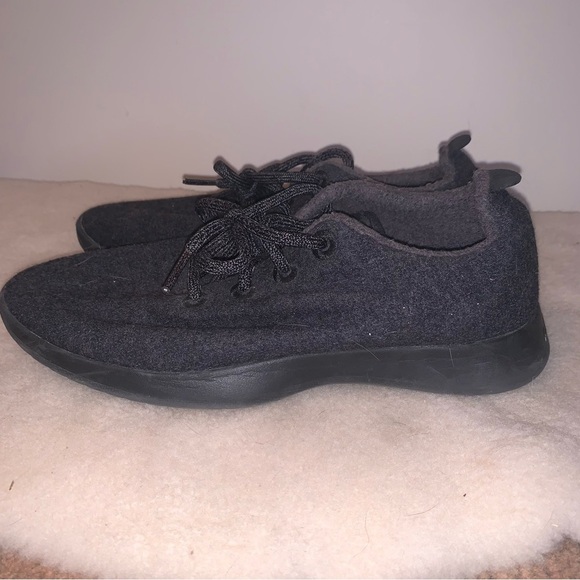Allbirds Black Merino Wool Sneakers Minimalist Comfort 9 - Picture 5 of 9
